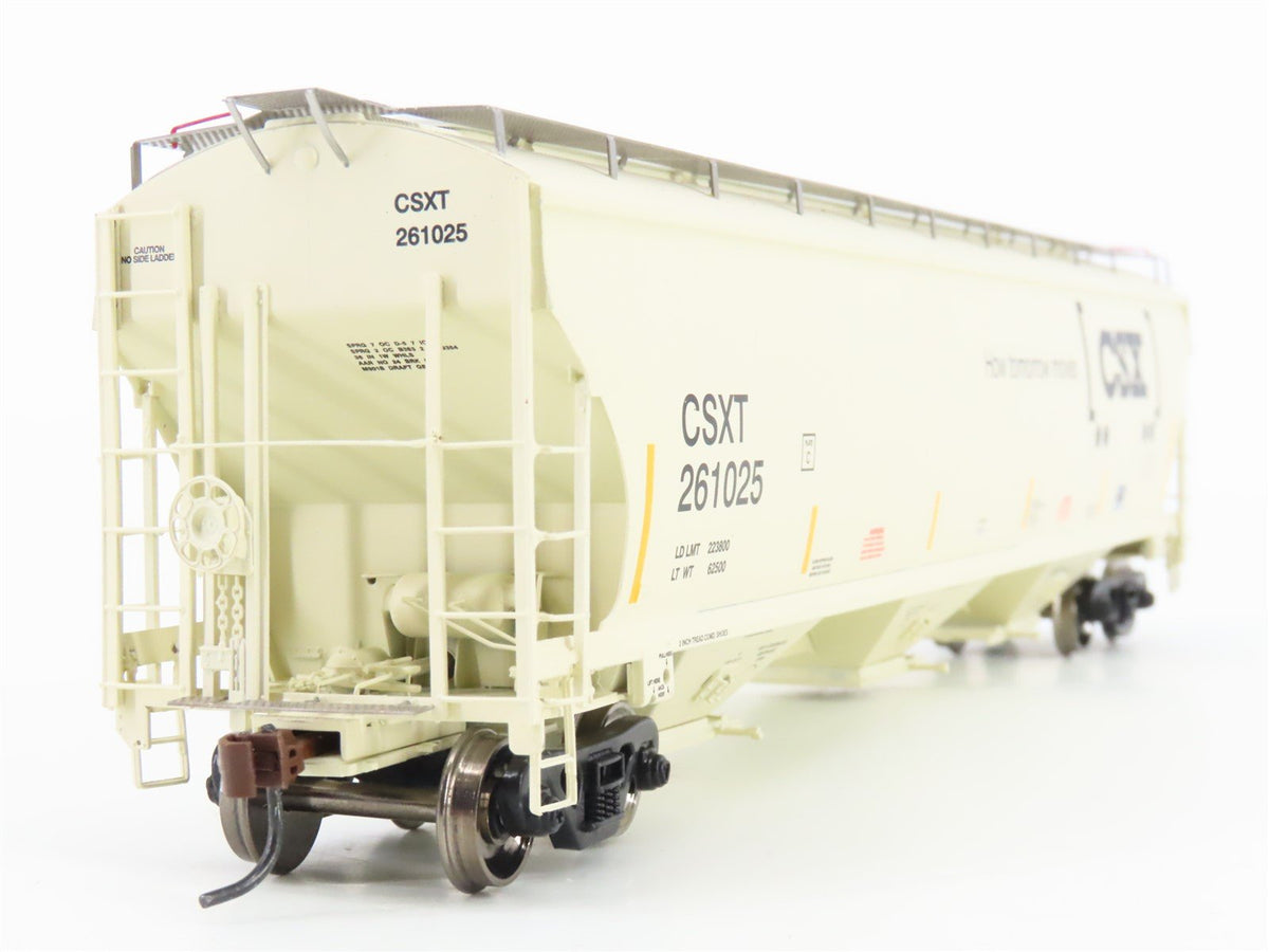 HO Scale Athearn 89422 CSXT 3-Bay Covered Hopper #261025