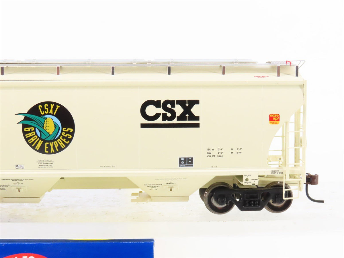 HO Scale Athearn 89400 CSXT Grain Express 3-Bay Covered Hopper #265052