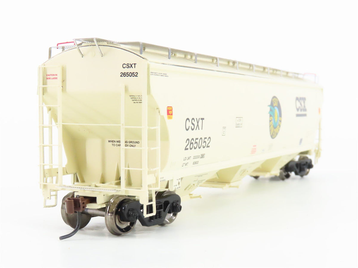 HO Scale Athearn 89400 CSXT Grain Express 3-Bay Covered Hopper #265052