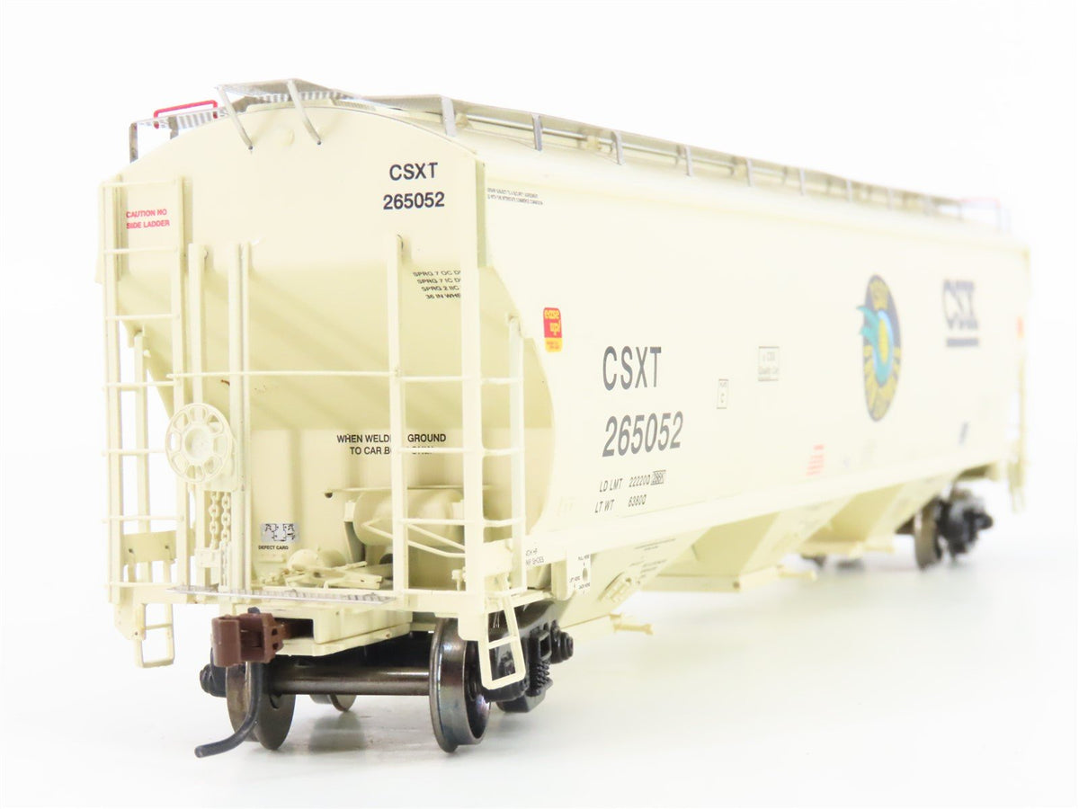HO Scale Athearn 89400 CSXT Grain Express 3-Bay Covered Hopper #265052