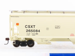 HO Scale Athearn 89401 CSXT Grain Express 3-Bay Covered Hopper #265084