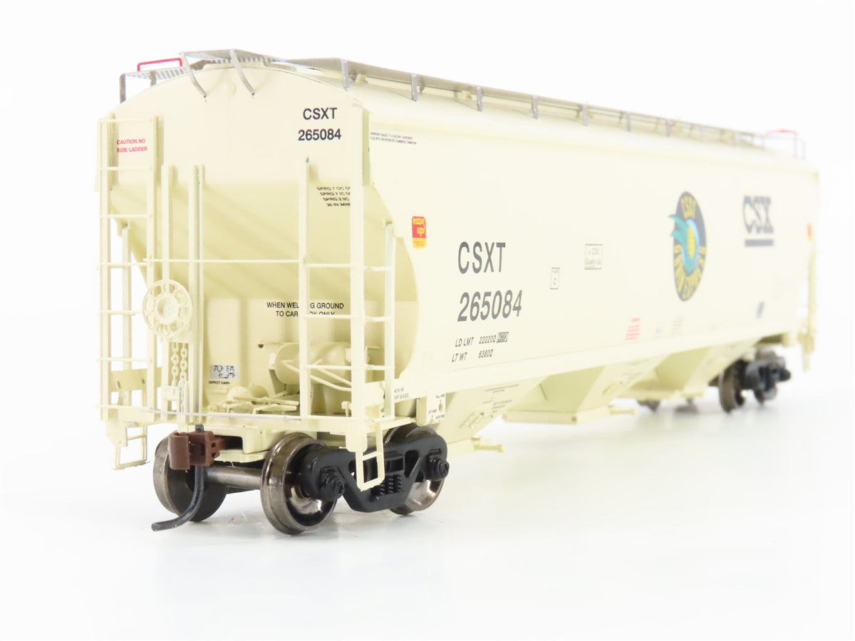 HO Scale Athearn 89401 CSXT Grain Express 3-Bay Covered Hopper #265084