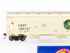 HO Scale Athearn 89402 CSXT Grain Express 3-Bay Covered Hopper #265157