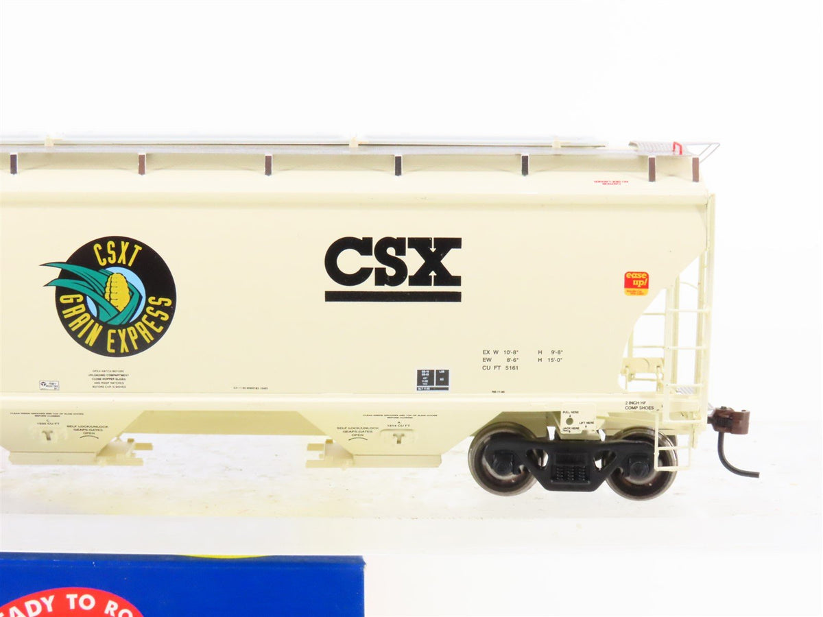 HO Scale Athearn 89402 CSXT Grain Express 3-Bay Covered Hopper #265157