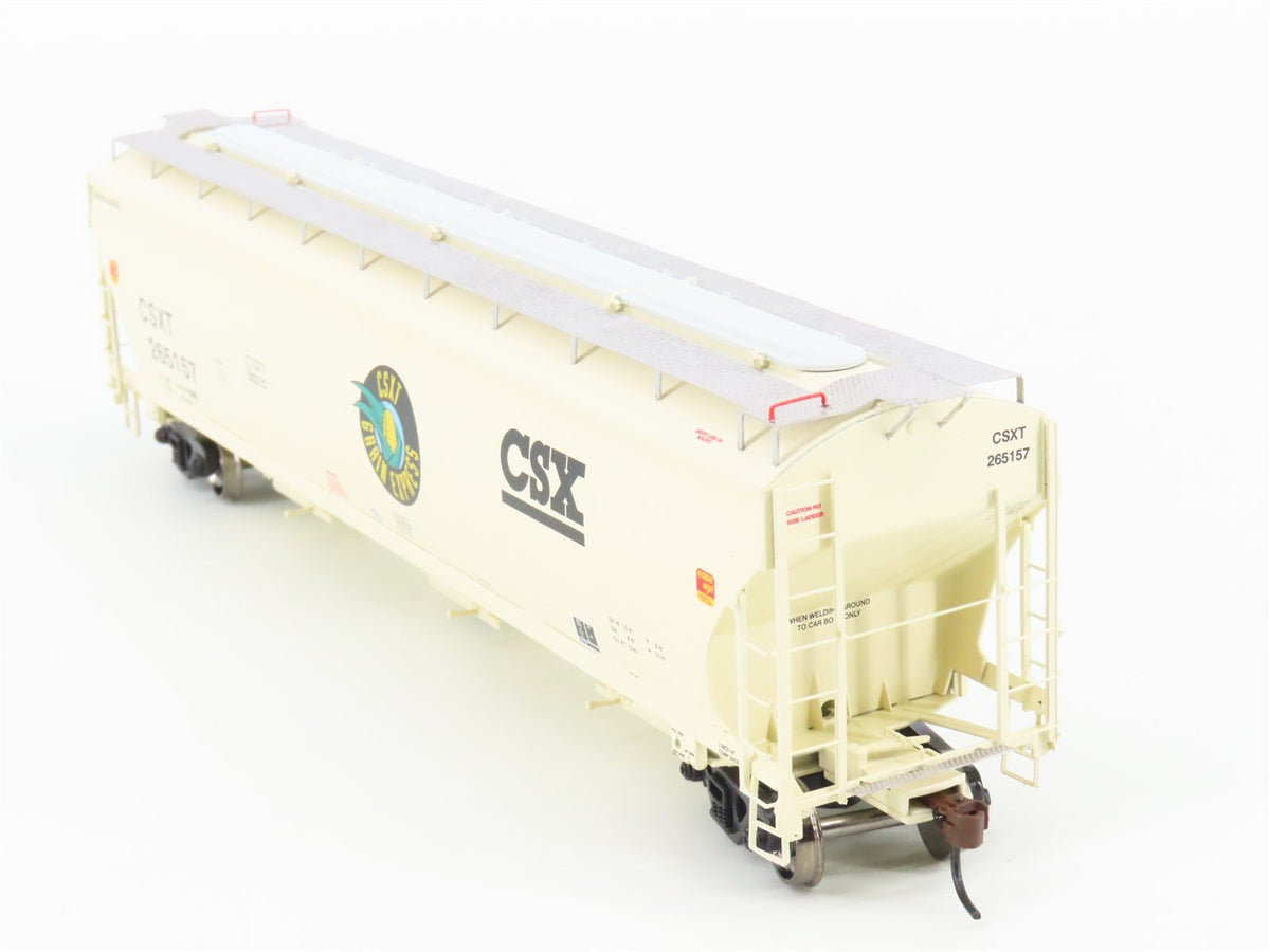 HO Scale Athearn 89402 CSXT Grain Express 3-Bay Covered Hopper #265157