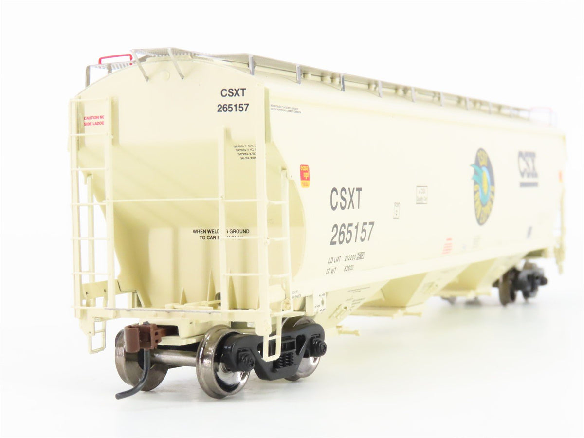 HO Scale Athearn 89402 CSXT Grain Express 3-Bay Covered Hopper #265157