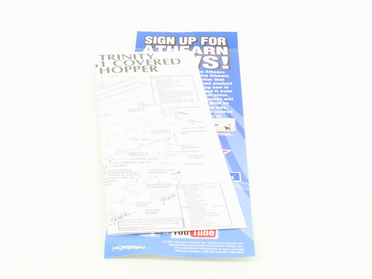 HO Scale Athearn 89402 CSXT Grain Express 3-Bay Covered Hopper #265157