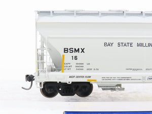 HO Scale Athearn ATH98173 BSMX Bay State Milling 2-Bay Covered Hopper #16