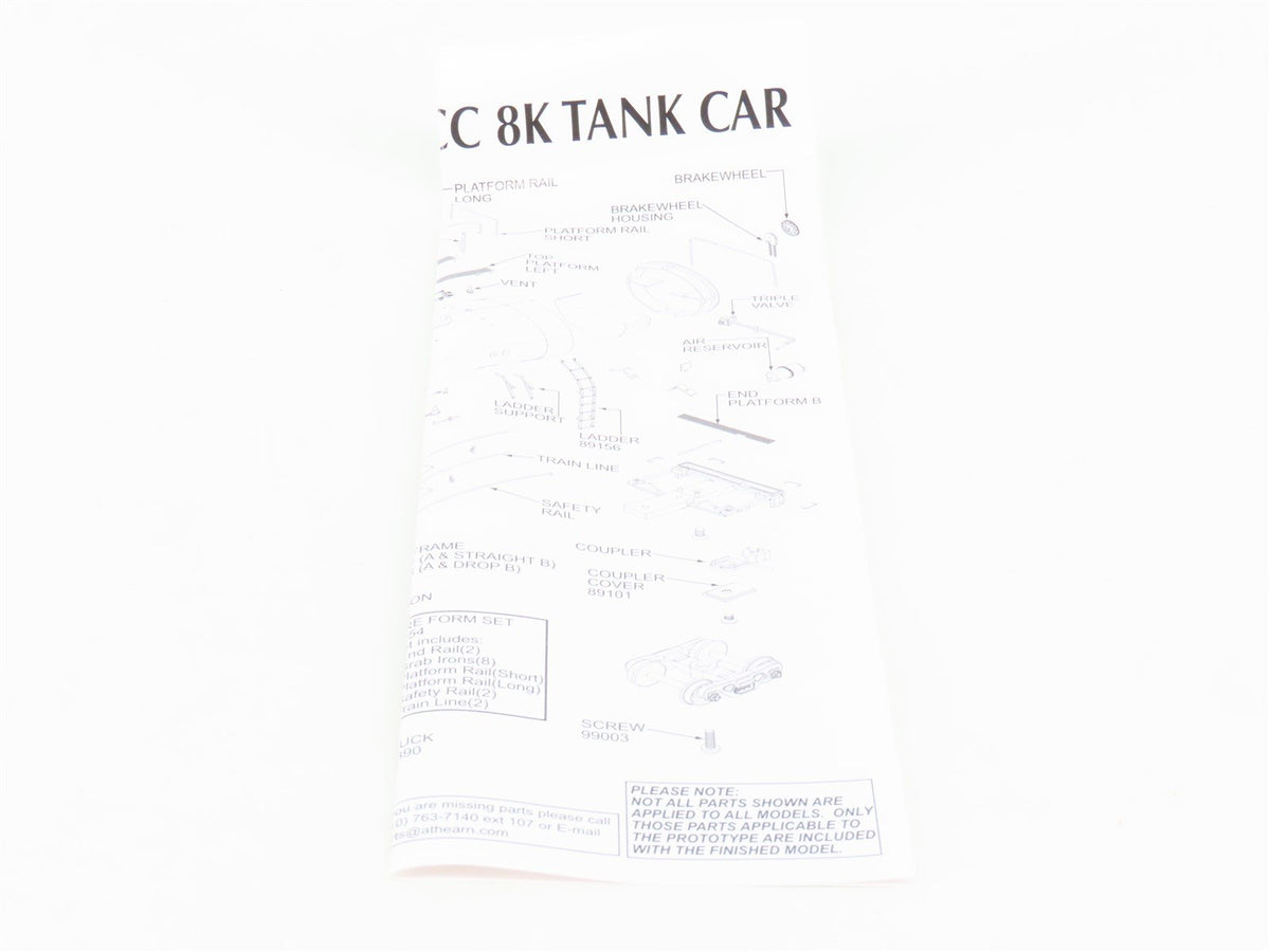 HO Scale Athearn 89116 AESX Staley Beer Can Tank Car #10877