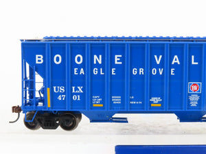 HO Scale Athearn ATH81977 USLX Boone Valley Co-op 3-Bay Covered Hopper #4701