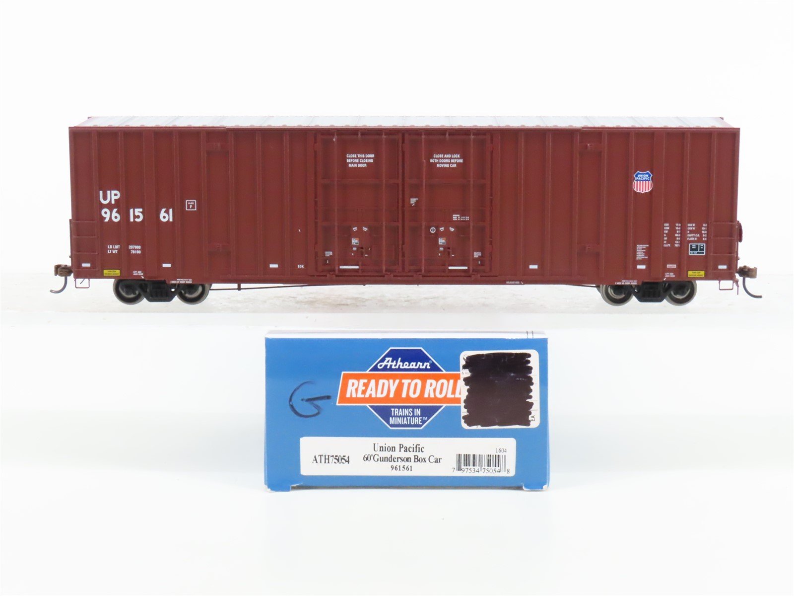 HO Scale Athearn ATH75054 UP Union Pacific 60' Gunderson Box Car #961561