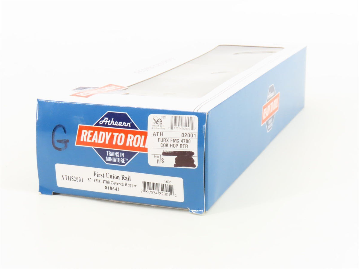 HO Scale Athearn ATH82001 FURX First Union Rail 3-Bay Covered Hopper #818643