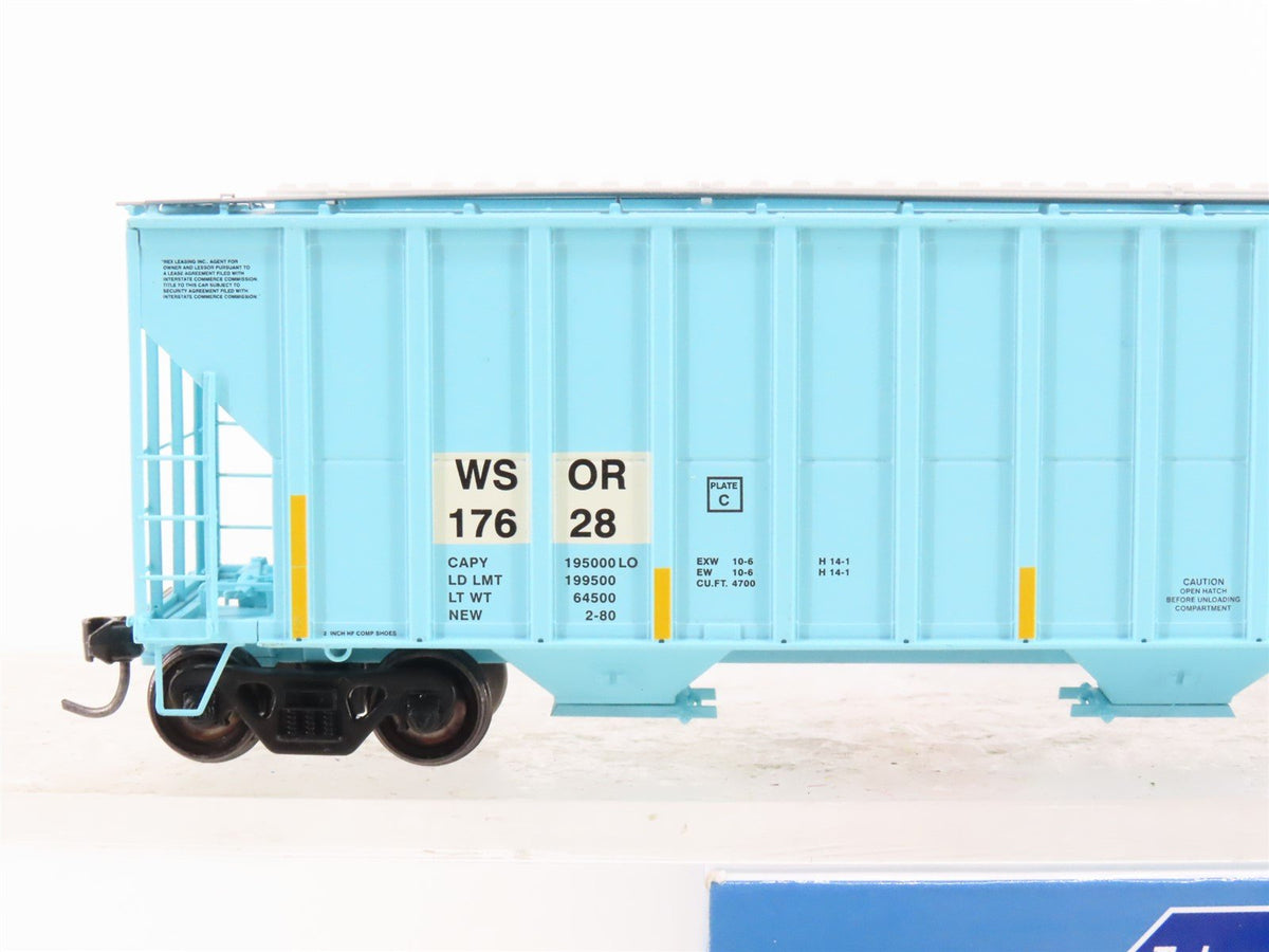 HO Scale Athearn ATH82007 WSOR Wisconsin Southern 3-Bay Covered Hopper #17628