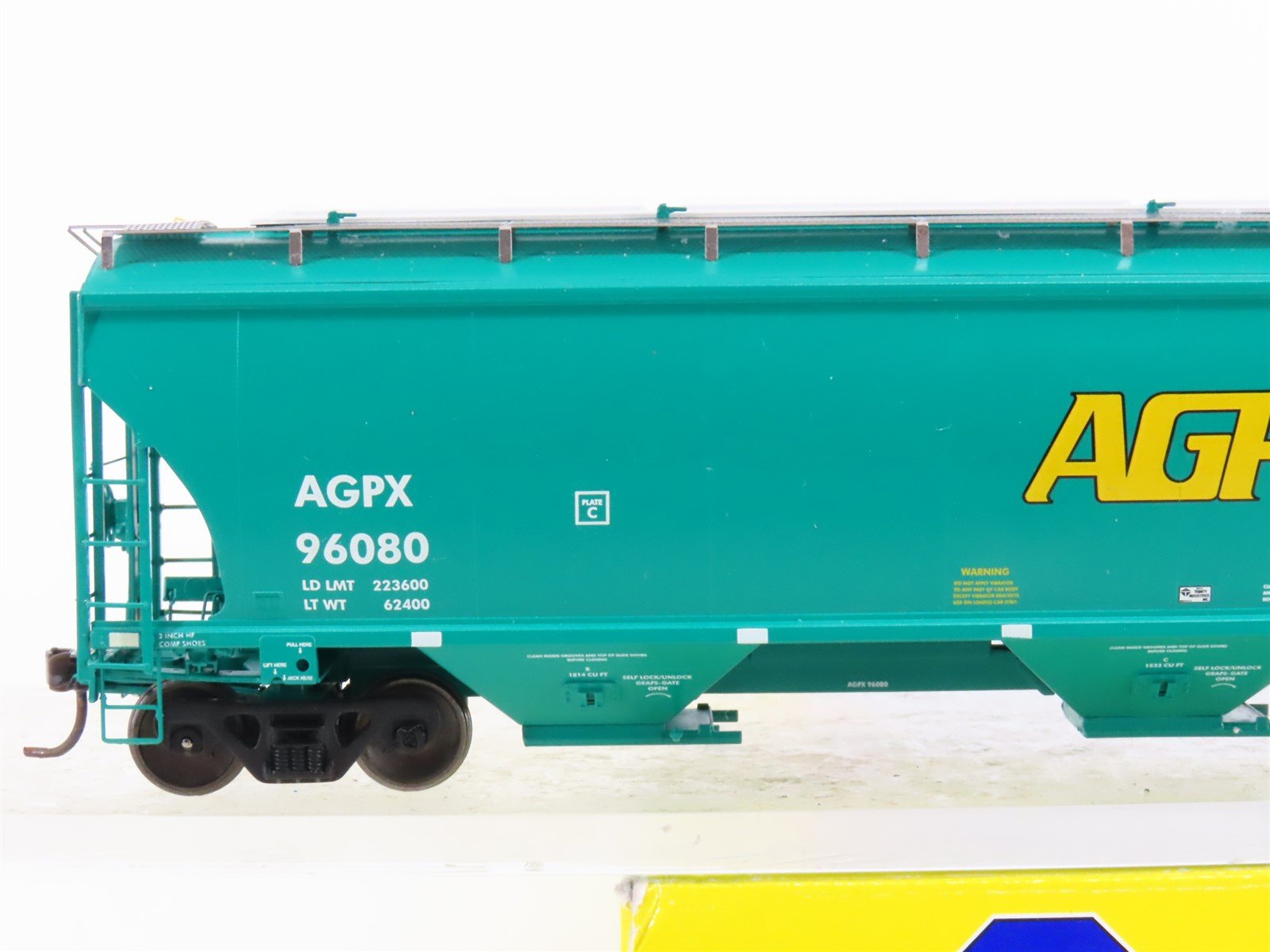 HO Scale Athearn Genesis G4253 AGPX 3-Bay Covered Hopper #96080