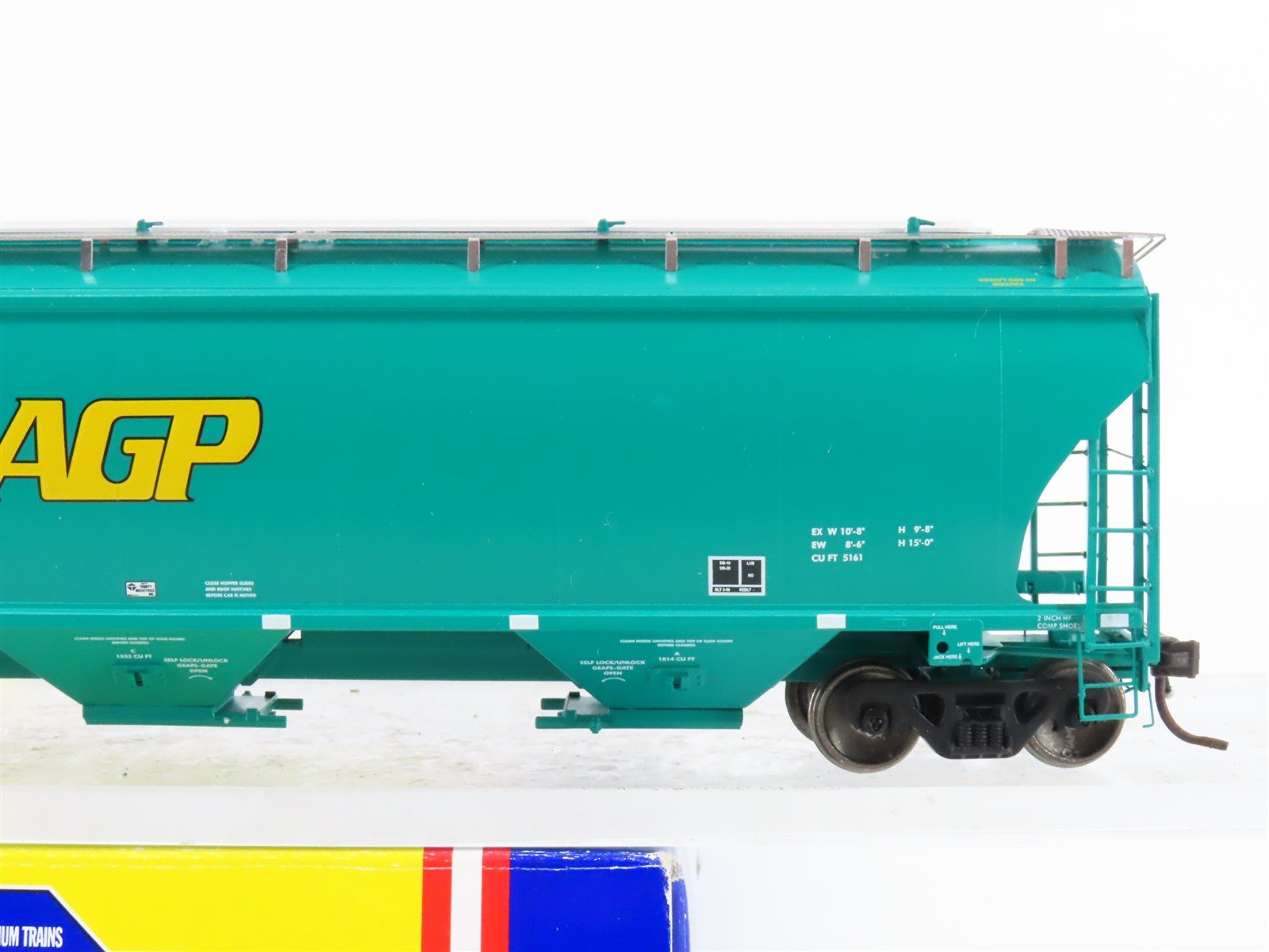 HO Scale Athearn Genesis G4253 AGPX 3-Bay Covered Hopper #96080
