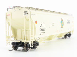 HO Scale Athearn Genesis G4257 CSXT Grain Express 3-Bay Covered Hopper #265097