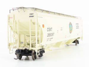 HO Scale Athearn Genesis G4257 CSXT Grain Express 3-Bay Covered Hopper #265097