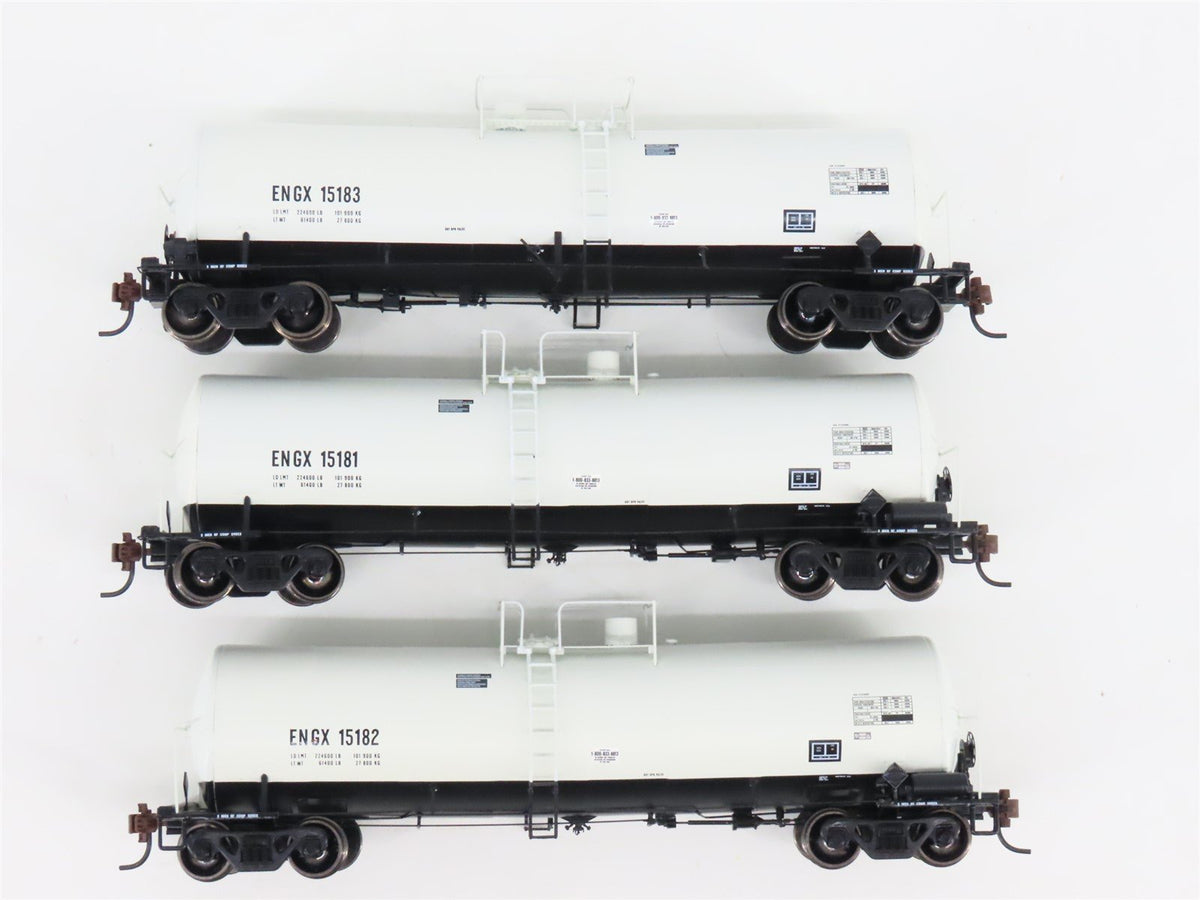 HO Scale Athearn 94822 ENGX Engelhard Corporation Clay Tank Car Set of 3