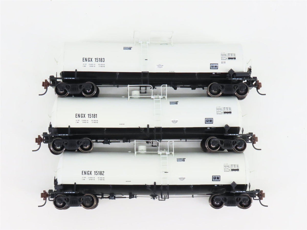 HO Scale Athearn 94822 ENGX Engelhard Corporation Clay Tank Car Set of 3