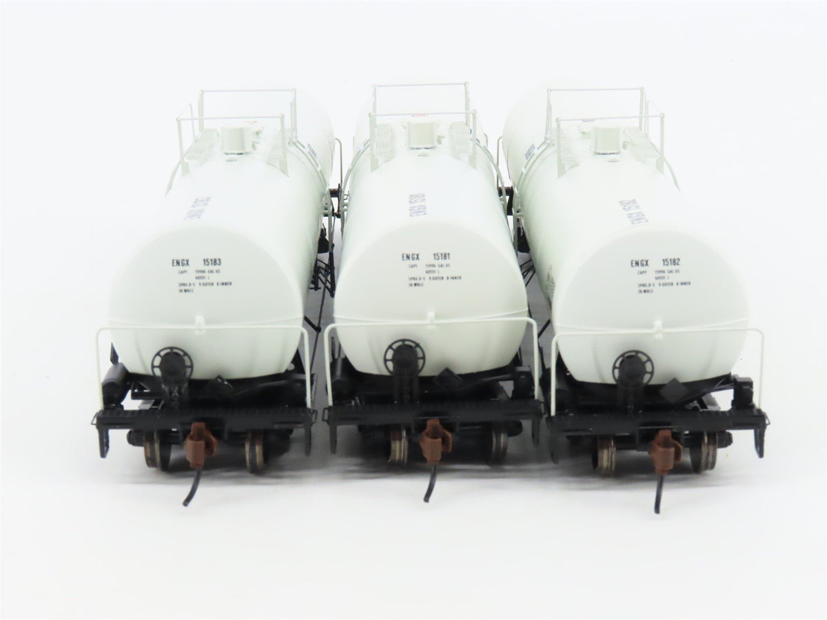 HO Scale Athearn 94822 ENGX Engelhard Corporation Clay Tank Car Set of 3
