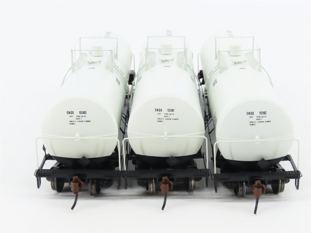 HO Scale Athearn 94822 ENGX Engelhard Corporation Clay Tank Car Set of 3