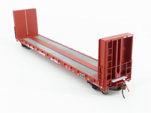 HO Scale True Line Trains 302003 CN Canadian National Bulkhead Flat Car #603081