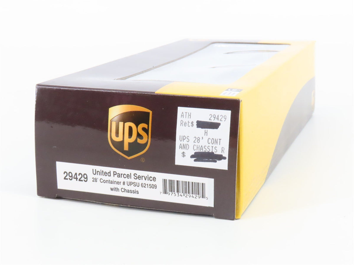 HO Scale Athearn 29429 UPSU United Parcel Service 28&#39; Trailer #621509