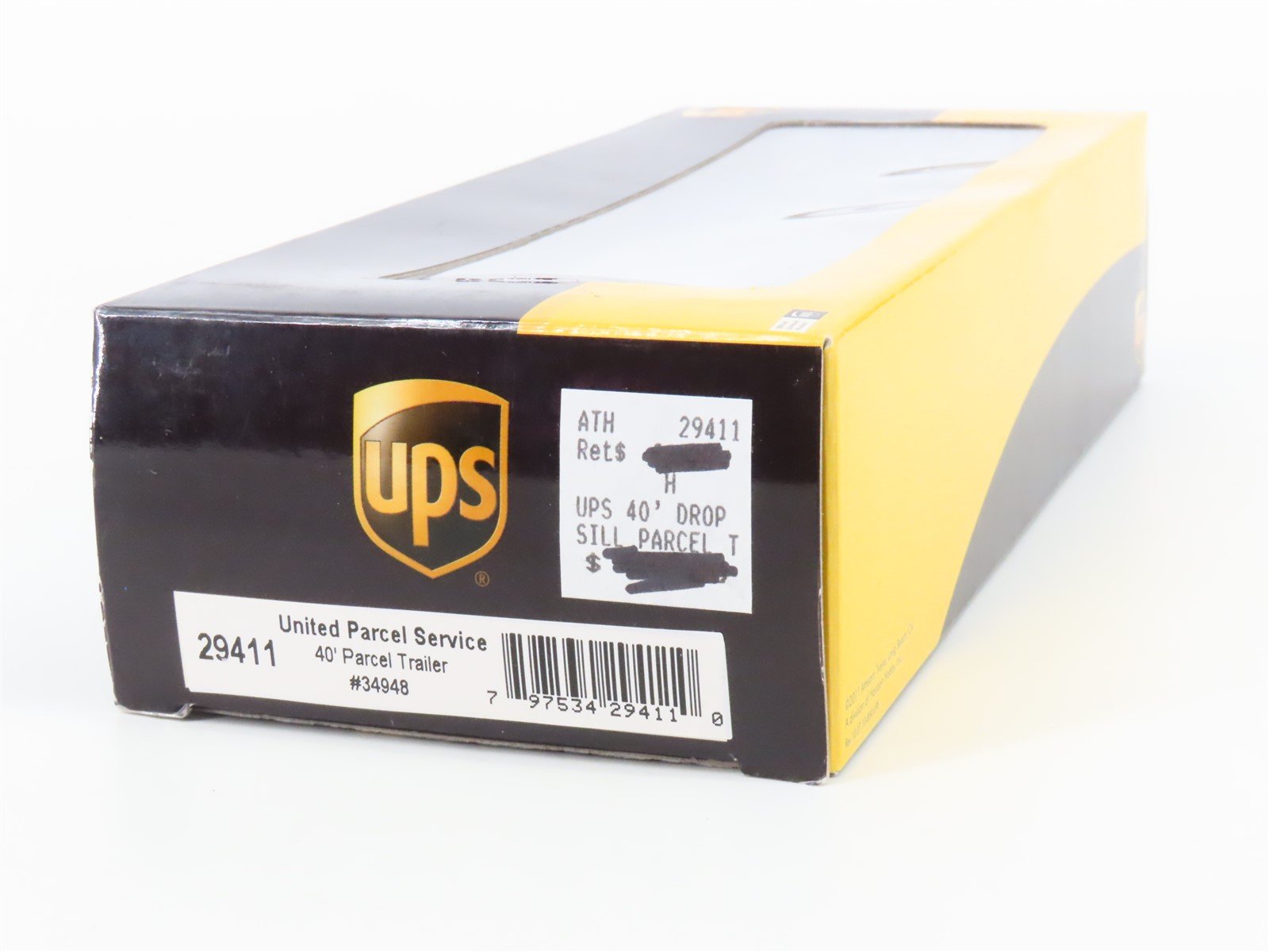 HO Scale Athearn 29411 UPSU United Parcel Service 40' Parcel Trailer #87518