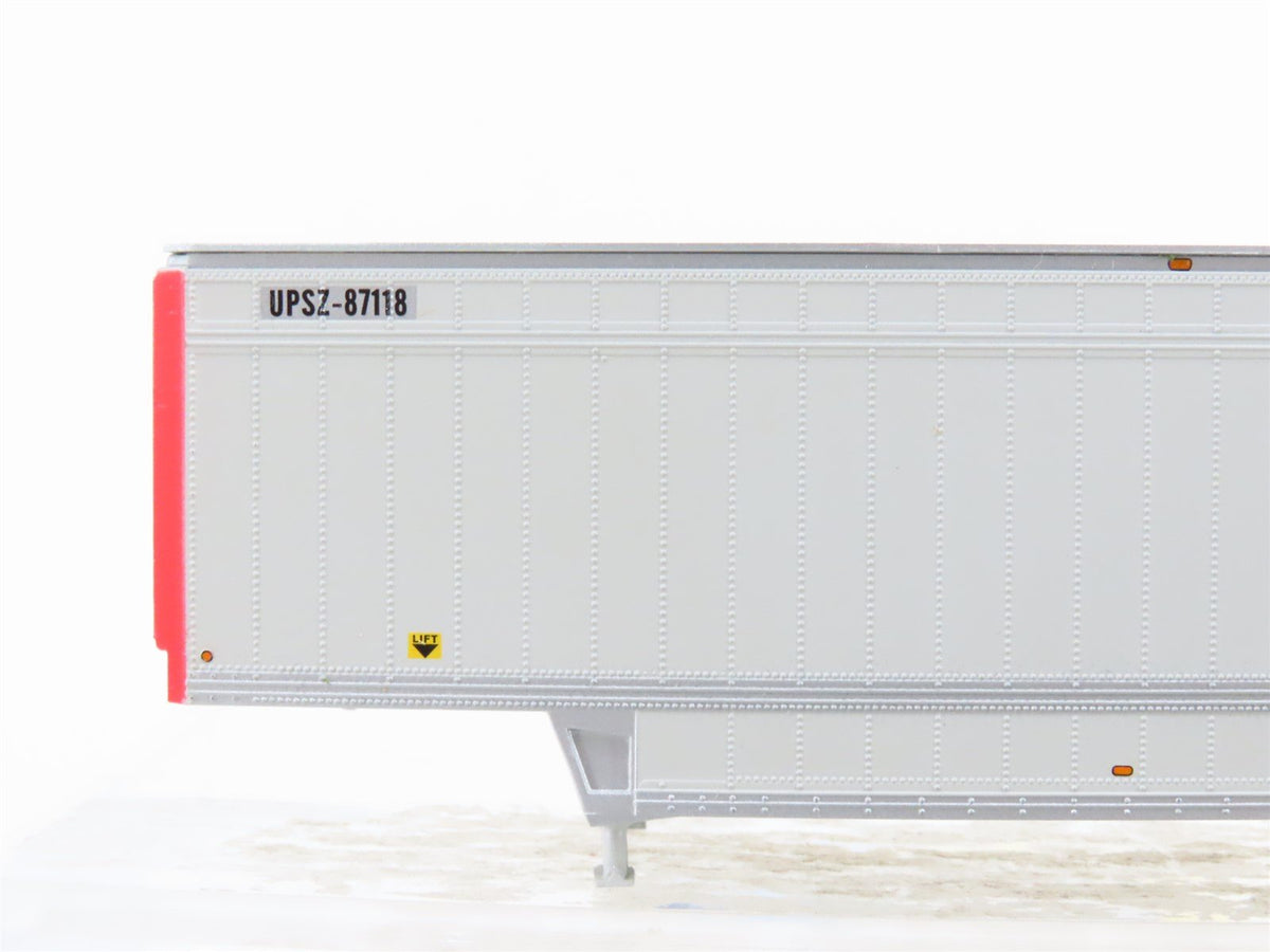 HO Scale Athearn 27953 UPSZ United Parcel Service 40&#39; Parcel Trailer 2-Pack