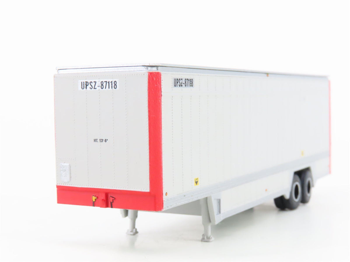 HO Scale Athearn 27953 UPSZ United Parcel Service 40&#39; Parcel Trailer 2-Pack