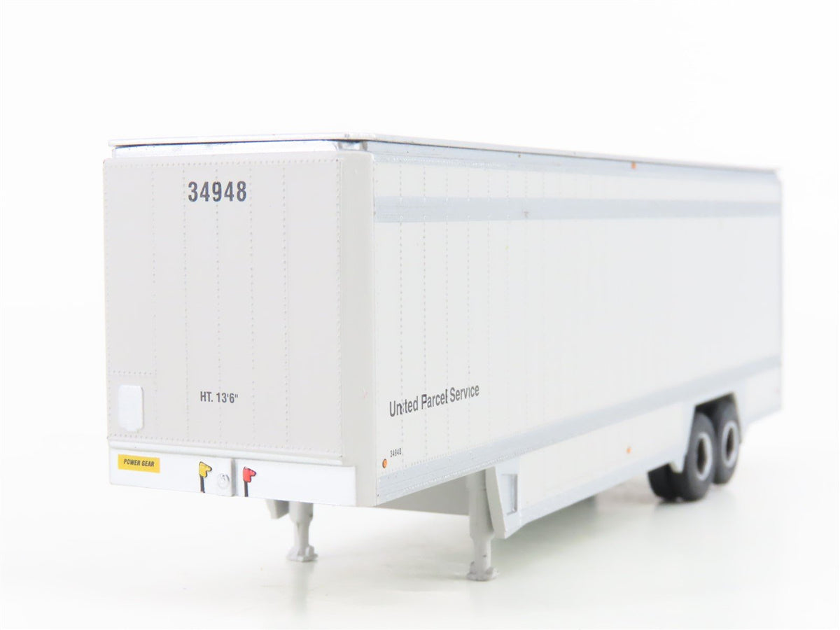 HO Scale Athearn 27953 UPSZ United Parcel Service 40&#39; Parcel Trailer 2-Pack