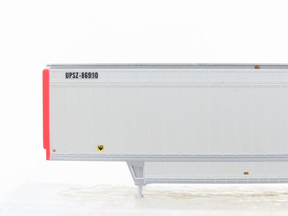 HO Scale Athearn 27956 UPSZ 40&#39; Parcel Trailer 2-Pack