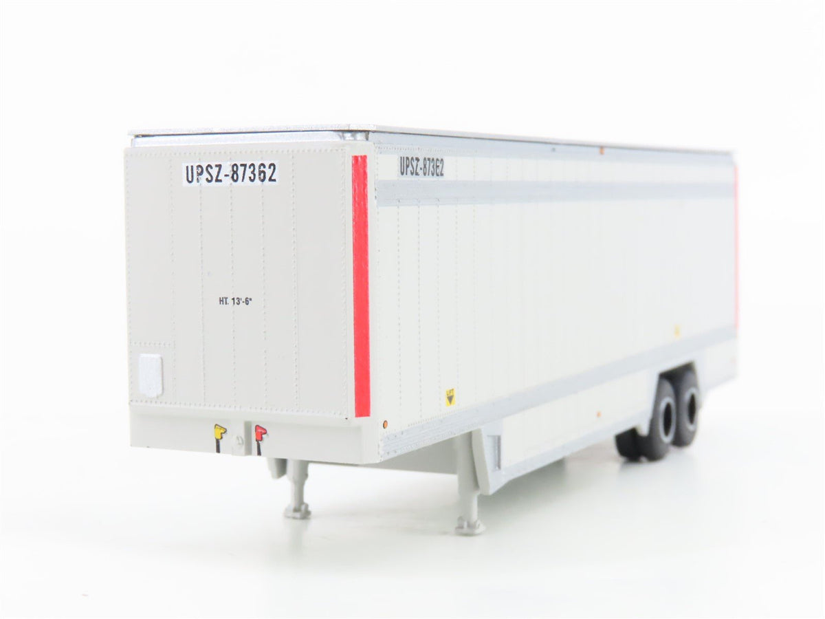 HO Scale Athearn 27956 UPSZ 40&#39; Parcel Trailer 2-Pack