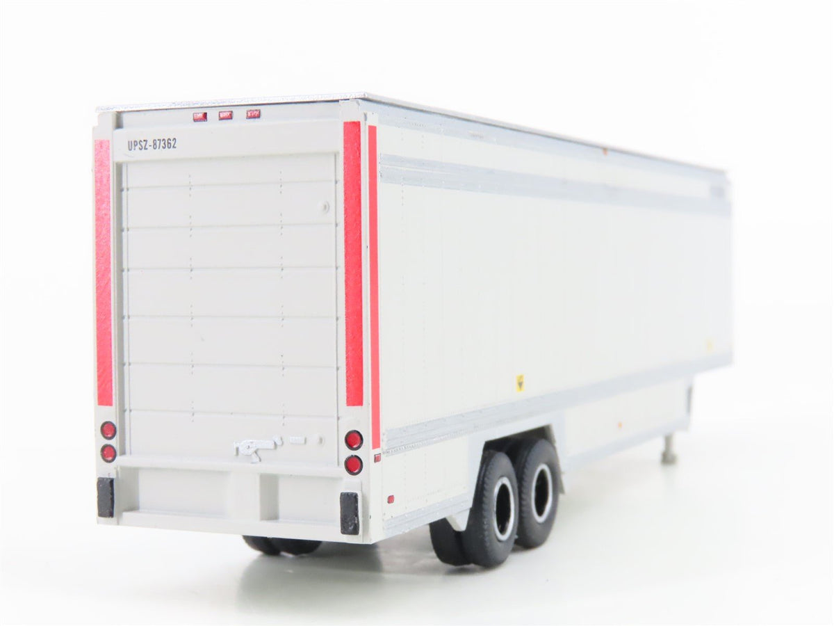 HO Scale Athearn 27956 UPSZ 40&#39; Parcel Trailer 2-Pack