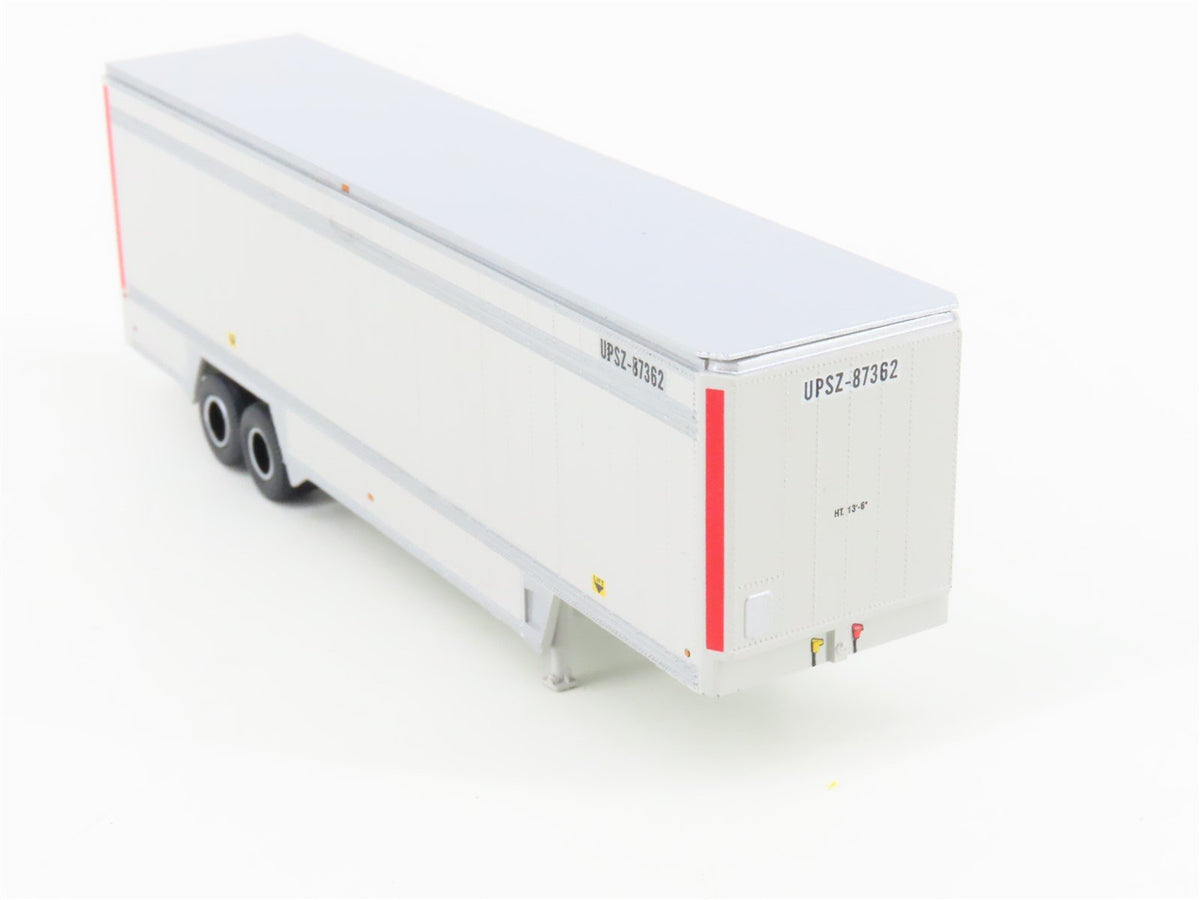 HO Scale Athearn 27956 UPSZ 40&#39; Parcel Trailer 2-Pack
