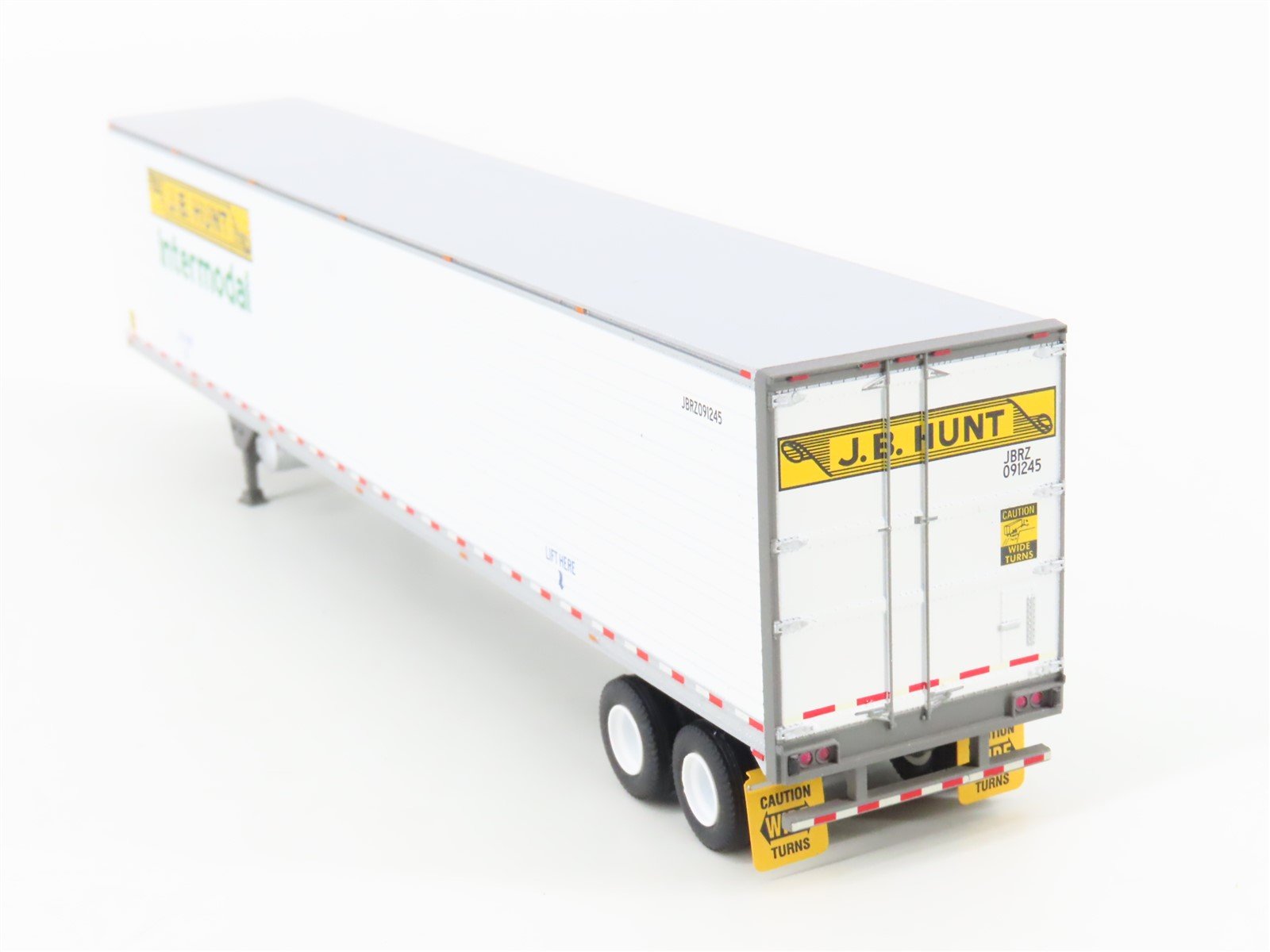 HO Scale Athearn ATH29863 JB Hunt Intermodal 53' Utility Reefer Trailer #091245