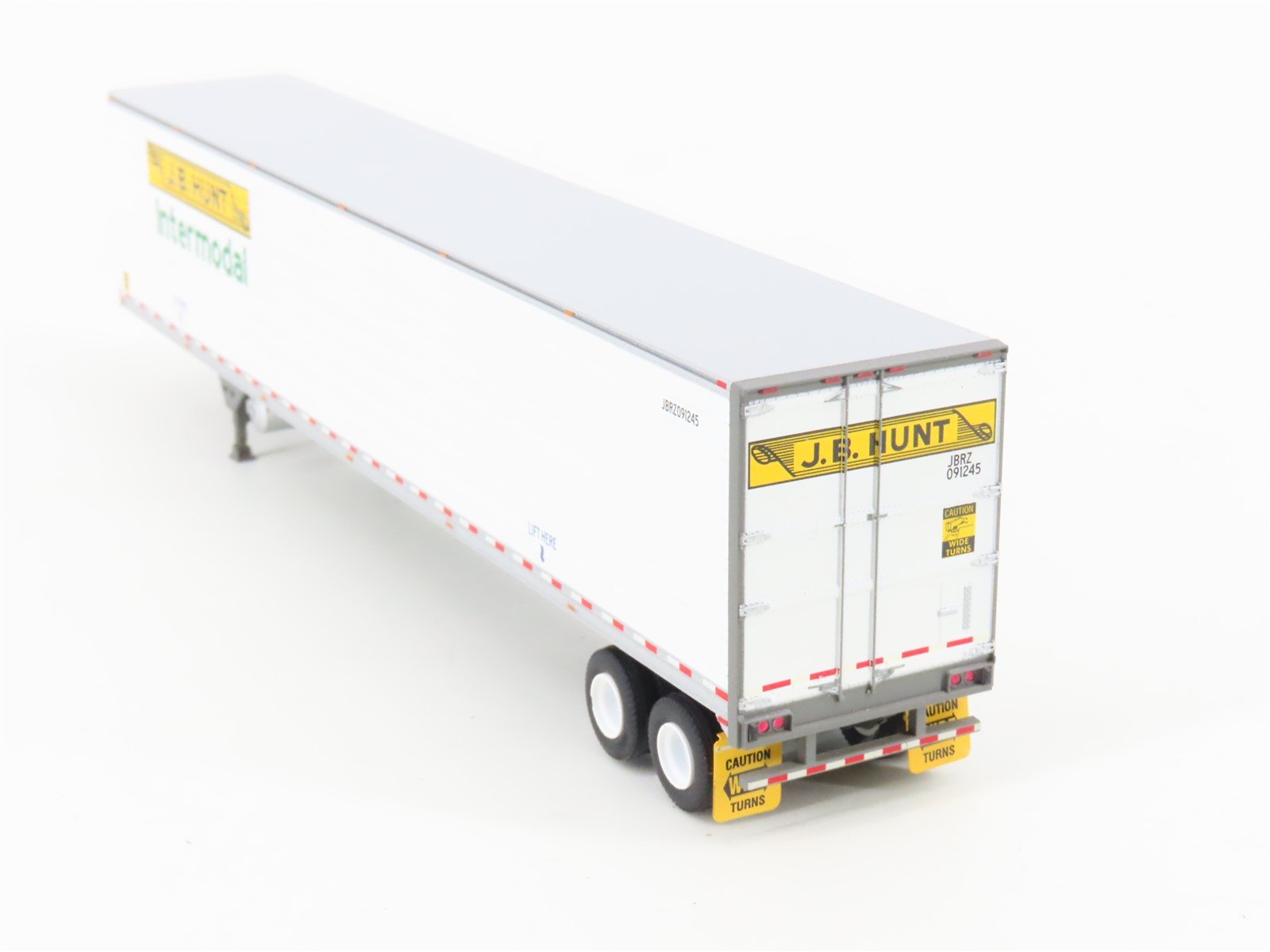 HO Scale Athearn ATH29863 JB Hunt Intermodal 53' Utility Reefer Trailer #091245