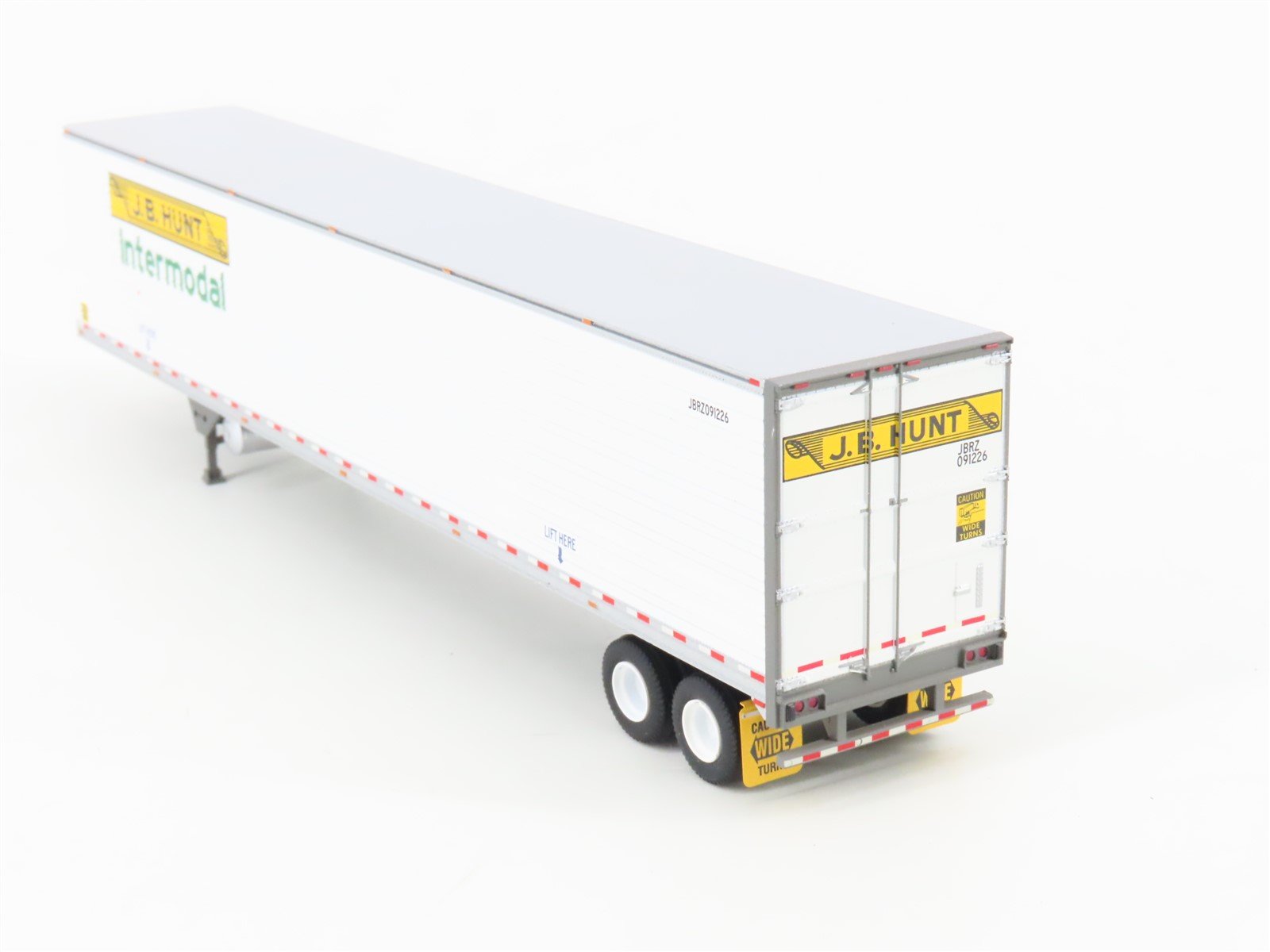 HO Scale Athearn ATH29862 JB Hunt Intermodal 53' Utility Reefer Trailer #091226