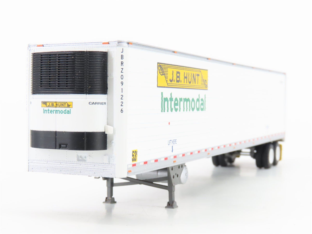 HO Scale Athearn ATH29862 JB Hunt Intermodal 53&#39; Utility Reefer Trailer #091226