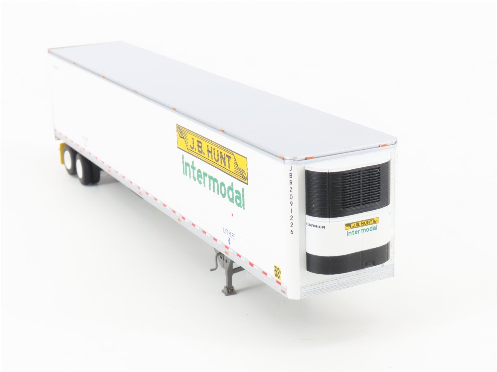 HO Scale Athearn ATH29862 JB Hunt Intermodal 53' Utility Reefer Trailer #091226
