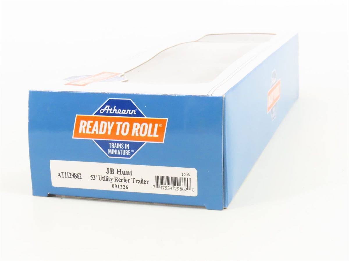 HO Scale Athearn ATH29862 JB Hunt Intermodal 53&#39; Utility Reefer Trailer #091226