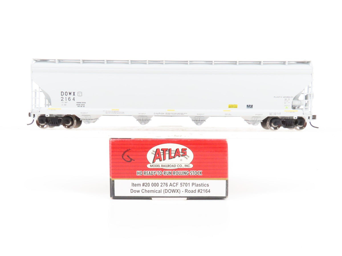 HO Scale Atlas #20000276 DOWX Dow Chemical 4 Bay Covered Hopper #2164
