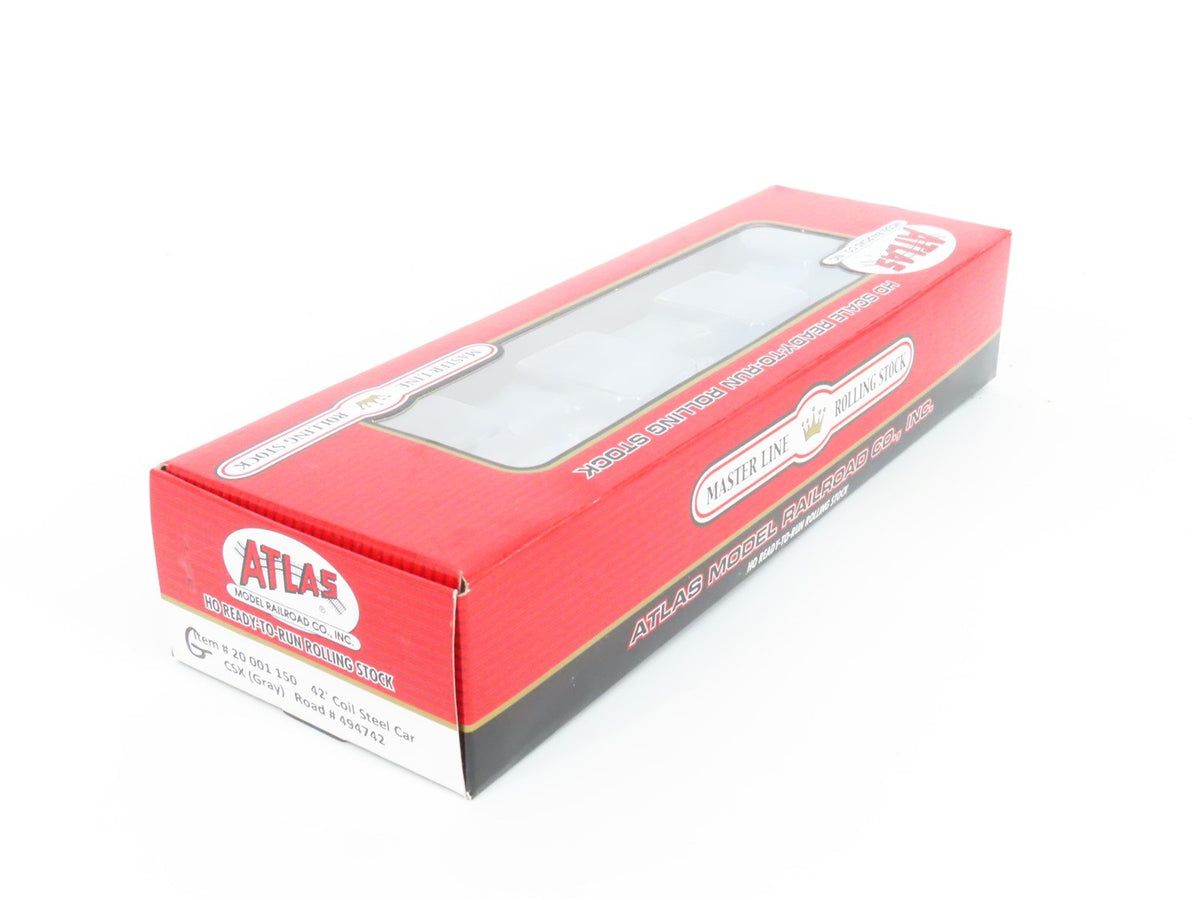 HO Scale Atlas Master Line #20001150 CSX CSXT 42&#39; Gray Coil Steel Car #494742