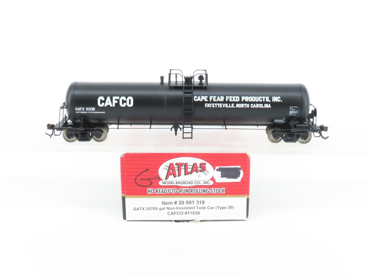 HO Scale Atlas Master Line 20001318 GATX CAFCO 20K Gallon Tank Car #11038