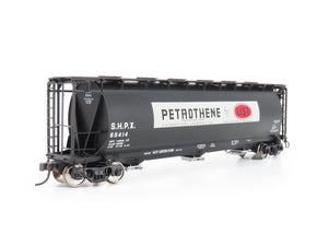 HO Scale Atlas #19761 SHPX USI Petrothene 3 Bay Cylindrical Hopper #60414