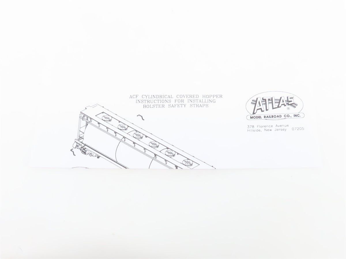 HO Scale Atlas #19761 SHPX USI Petrothene 3 Bay Cylindrical Hopper #60414