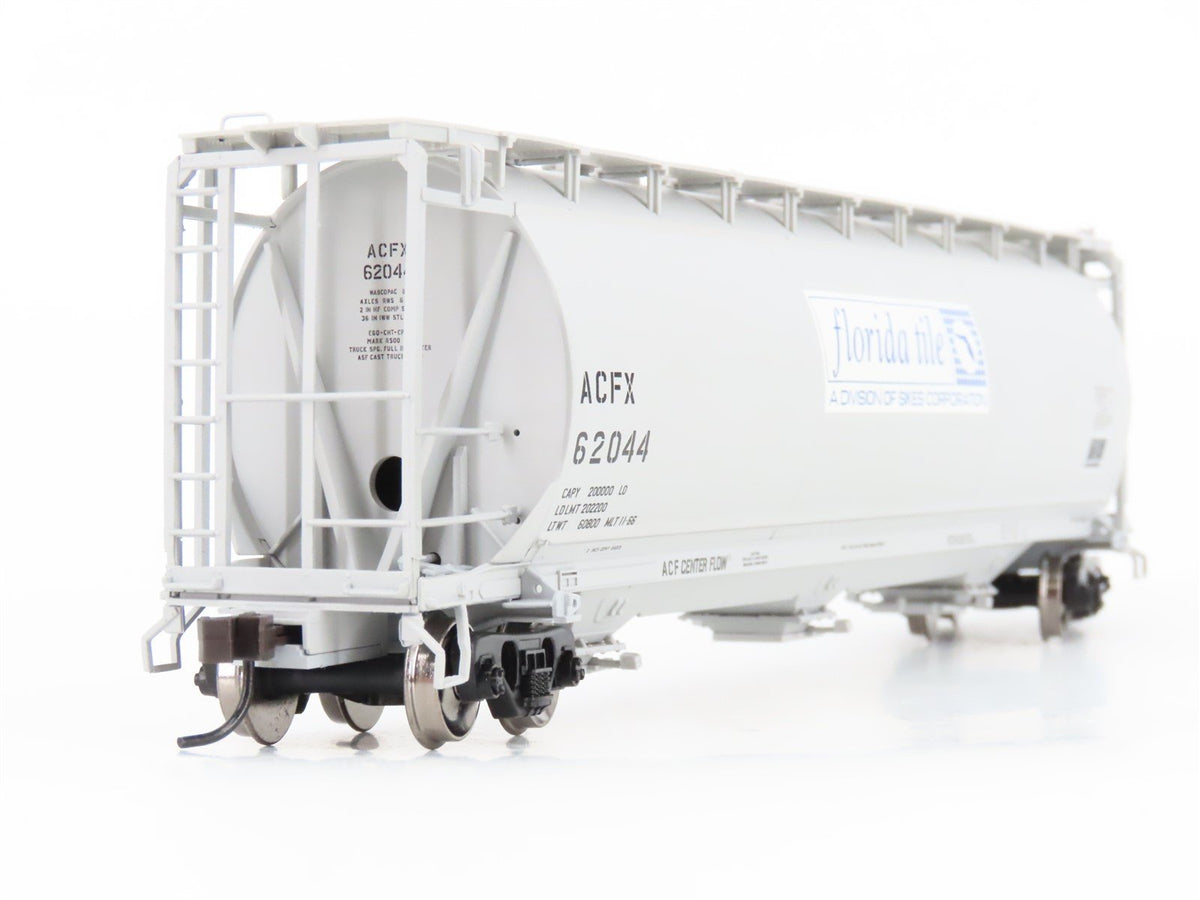 HO Scale Atlas #20000550 ACFX Florida Tile 3 Bay Cylindrical Hopper #62044