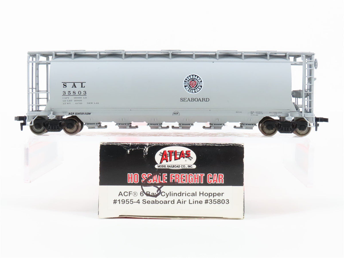 HO Scale Atlas 1955-4 SAL Seaboard Air Line ACF 6 Bay Cylindrical Hopper #35803