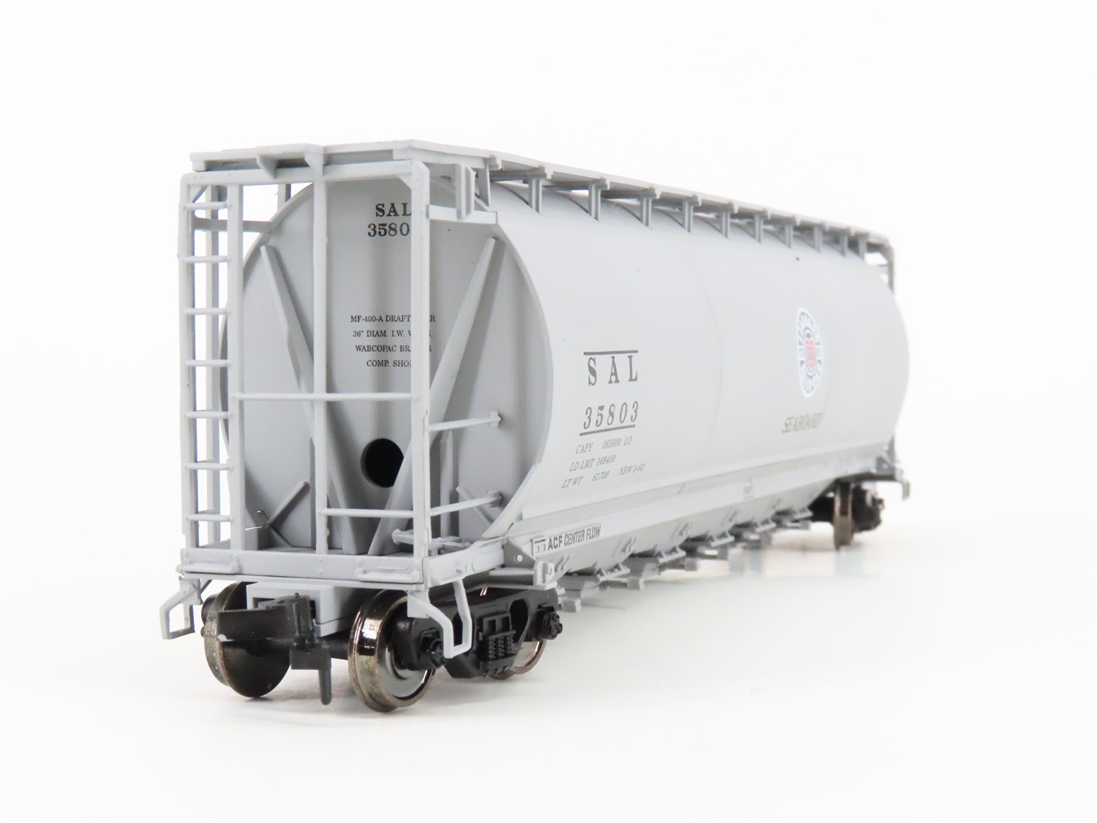 HO Scale Atlas 1955-4 SAL Seaboard Air Line ACF 6 Bay Cylindrical Hopper #35803