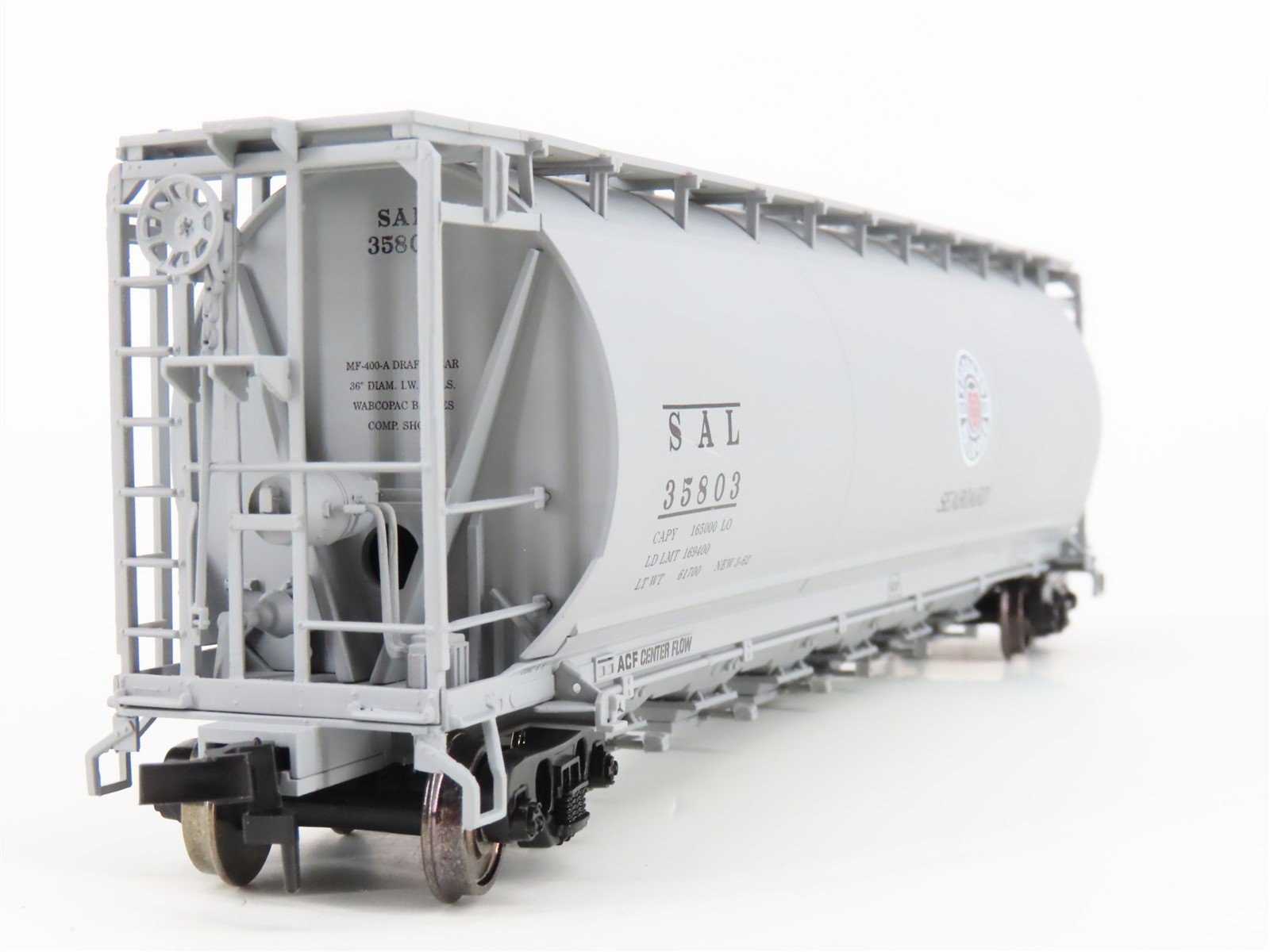 HO Scale Atlas 1955-4 SAL Seaboard Air Line ACF 6 Bay Cylindrical Hopper #35803